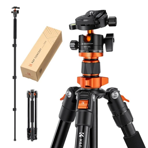 Tripod/Monopod K254A3 ALUMINIUM + Ball Head BH-28L K&F