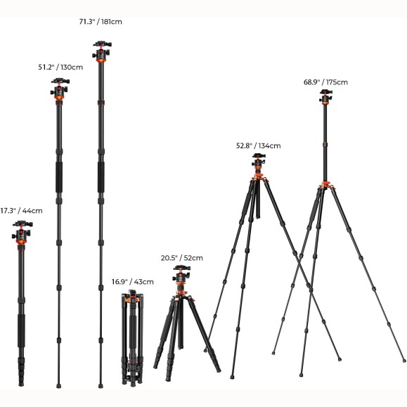 KT255A4 ALUMINIUM Tripod + BH-28L K&F