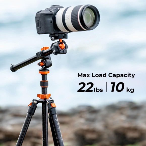 Camera Tripod 200cm Professional Aluminum Video Tripod with Monopod K&F