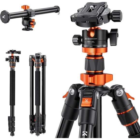 Camera Tripod 200cm Professional Aluminum Video Tripod with Monopod K&F