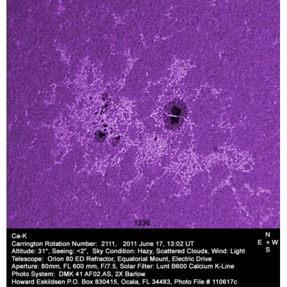 Ca-K LUNT filter on 90° zenithal prism LS18CaKMDd2