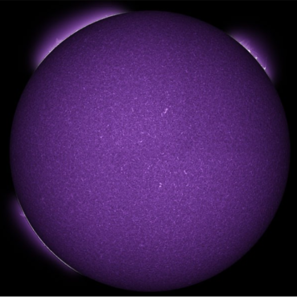 Ca-K LUNT LS18CaKMDs2 filter on extension cylinder