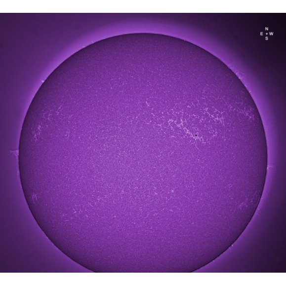 Ca-K LUNT LS18CaKMDs2 filter on extension cylinder