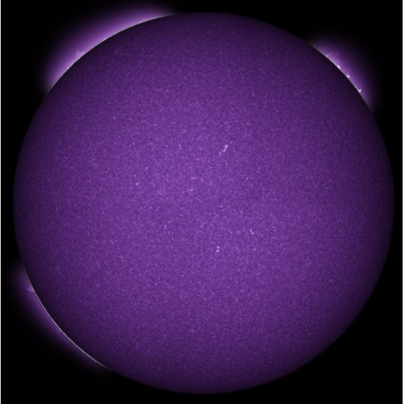 Ca-K LUNT LS6CaKMDs2 filter on extension cylinder