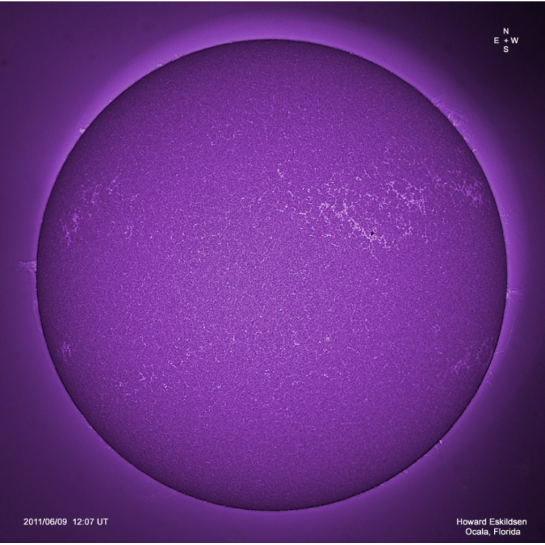 Ca-K LUNT LS6CaKMDs2 filter on... Ca-K LUNT LS6CaKMDs2 filter on...