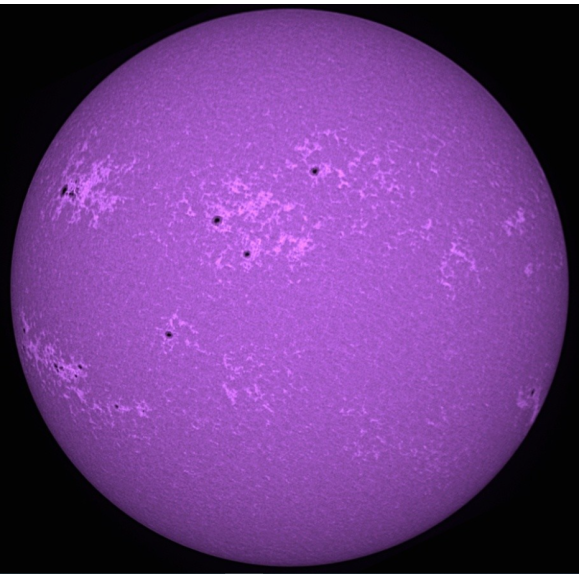 Ca-K LUNT LS6CaKMDs2 filter on extension cylinder