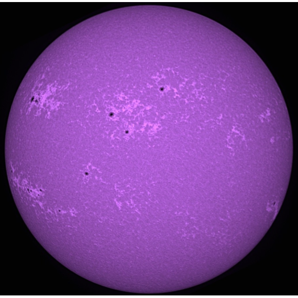 Ca-K LUNT LS6CaKMDd2 filter on 90° zenith prism