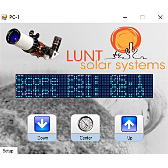 PCUSB LUNT pressure regulator control with USB