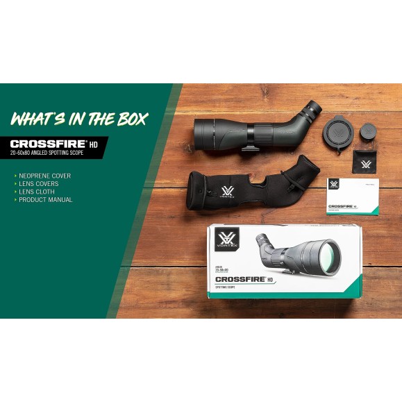 Terrestrial telescope Vortex Crossfire HD 20-60x80 45º