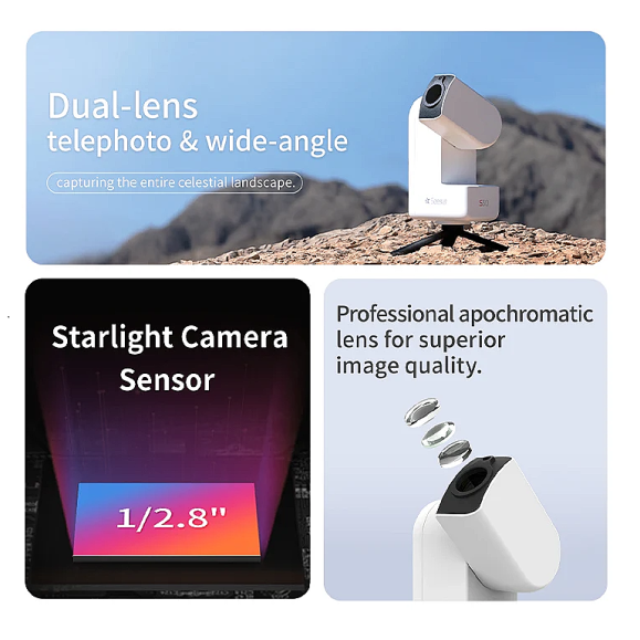 Smart refractor apochromatic telescope SeeStar S30