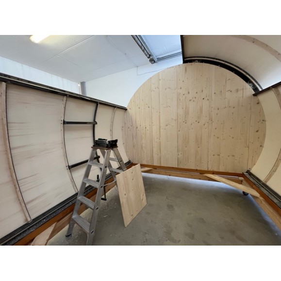 Wooden sliding roof observatory Dome Part Optical model GreenLine MEDIUM-32 2.25x2.25M