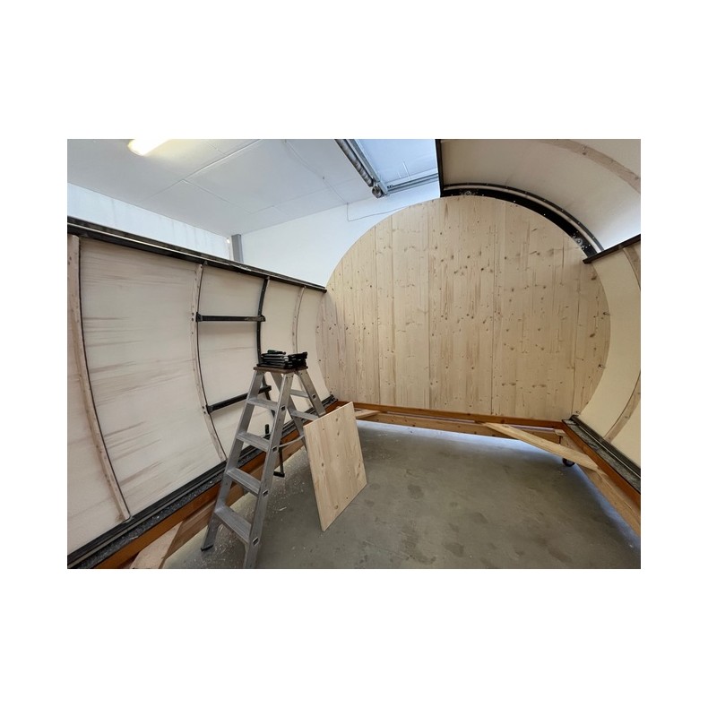 Wooden sliding roof observatory Dome...