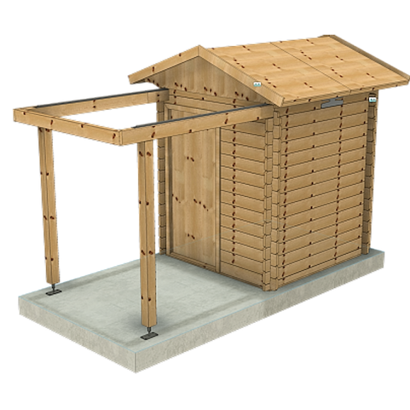 Dome Part Optical wooden sliding roof observatory model GreenLine BIG-32 2.75x2.75M