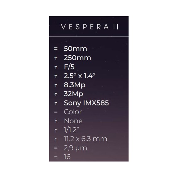 VAONIS AP 50/250 Vespera II intelligent telescope