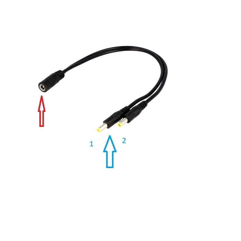 Bidirectional power cable 5.5/2.1mm... Bidirectional power cable 5.5/2.1mm...
