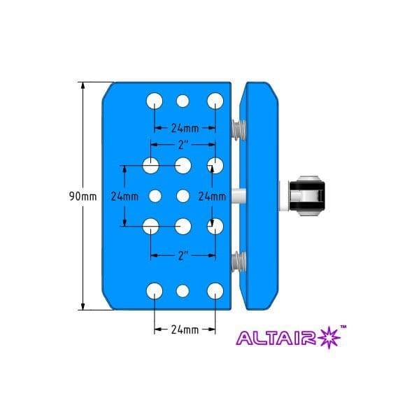Altair TMS dovetail mount Vixen Arca compatible with tripod thread - BLUE