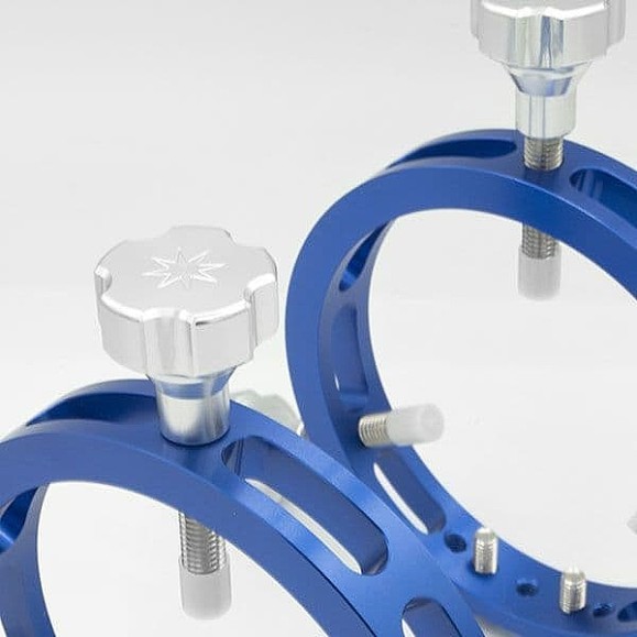 Altair TMS Ultra Light 100mm rings for guide telescope - BLUE Anodized