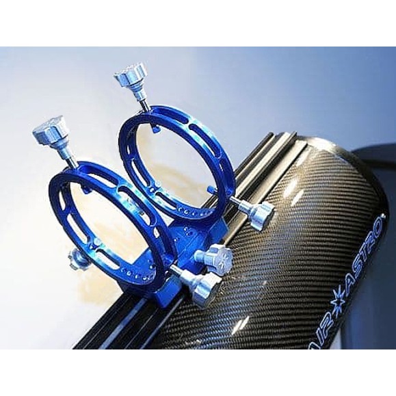 Altair TMS Ultra Light 100mm rings for guide telescope - BLUE Anodized