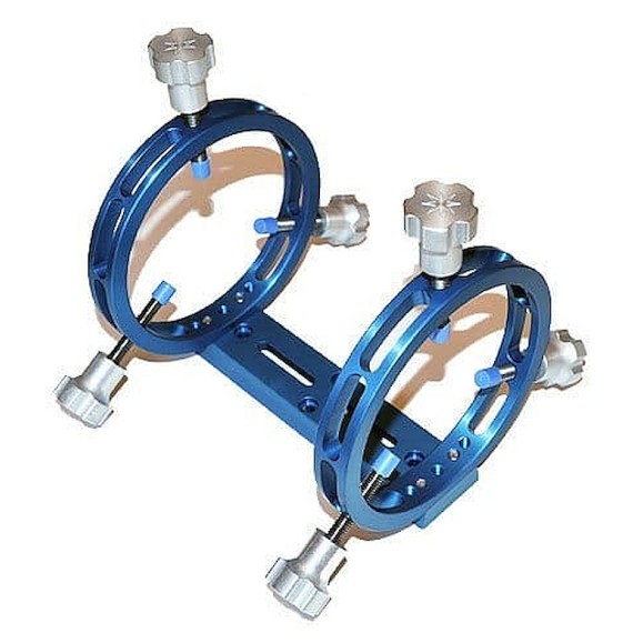 Altair TMS Ultra Light 100mm rings for guide telescope - BLUE Anodized