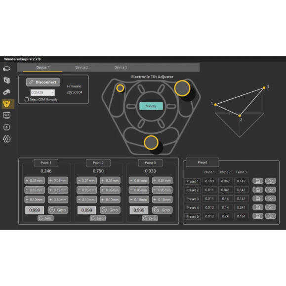 Tilter electrónico M54 Wanderer Astro