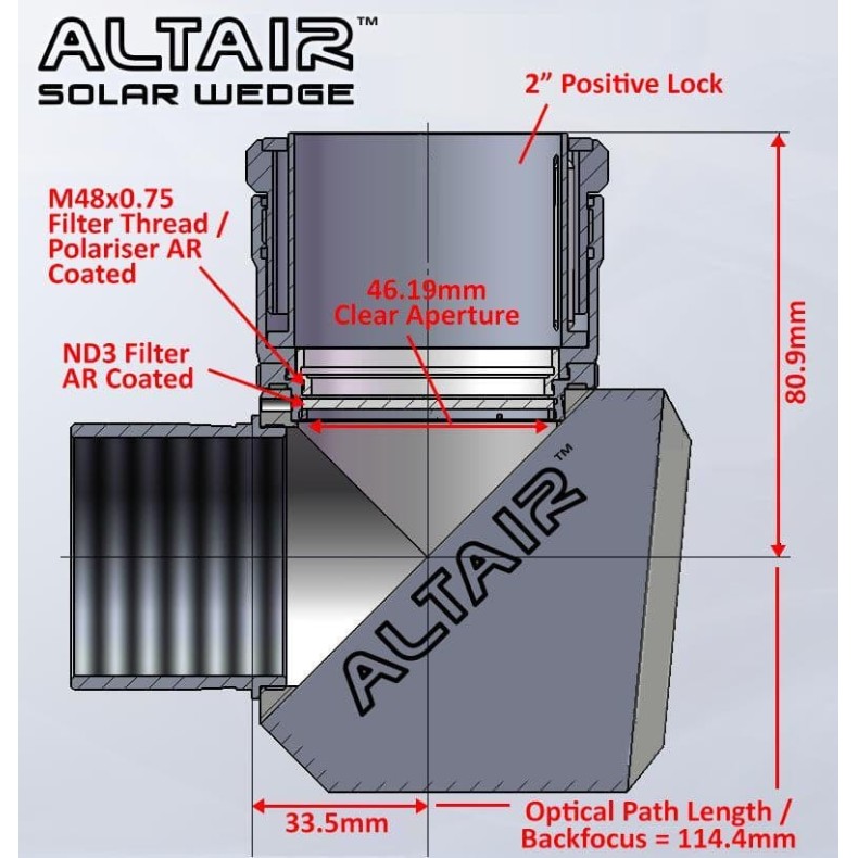 Solar prism Heschel ALTAIR 2" Imaging... Solar prism Heschel ALTAIR 2" Imaging...