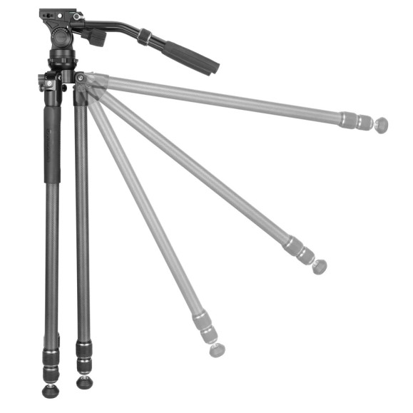 Kit VANGUARD Alta Pro 3VL 303CV18 - carbon video tripod, ball head VEO PV-18