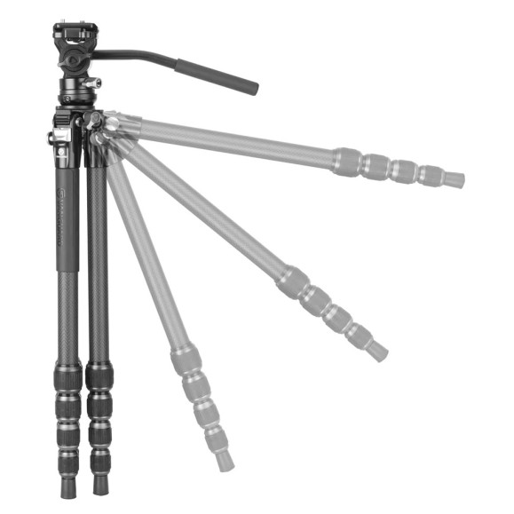 VANGUARD Alta Pro 3VLT 235CV10 compact carbon video tripod - VEO PV-10 ball head