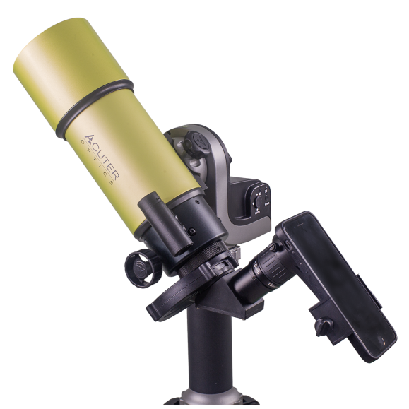 Acuter Solarus 80 white light solar telescope with Suntracker AZ mount and tripod