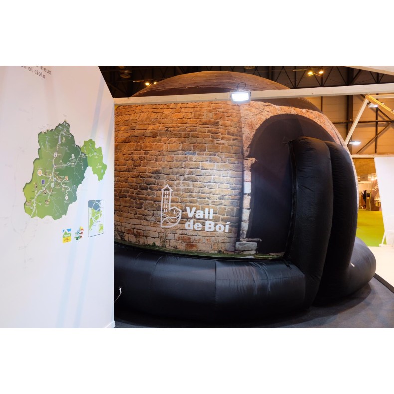 Portable inflatable planetarium dome...