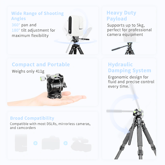 SEESTAR TH10 Fluid tripod head