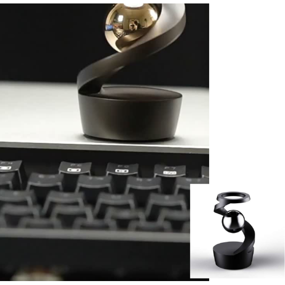 Kinetic Sphere - Metal Sculpture with Moving Optical Illusion