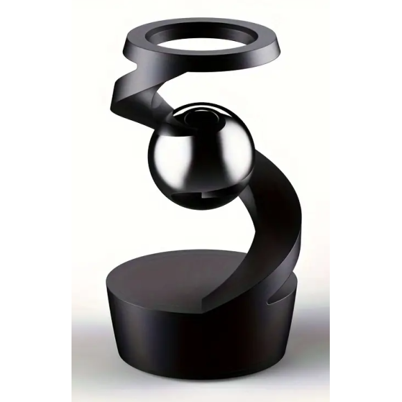 Kinetic Sphere - Metal Sculpture with Moving Optical Illusion