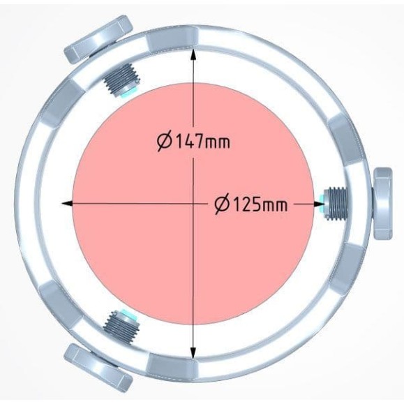 Altair D-ERF 115mm Kingection Solar Filter with Filter Holder Cell