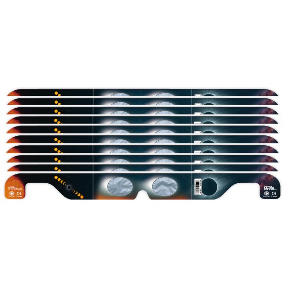 Pack of 10 solar eclipse glasses Telescopiomania with AstroSolar® film by Baader Planetarium