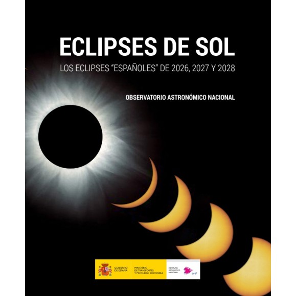 Book "Eclipses of the Sun. Los eclipses españoles de 2026, 2027 y 2028" of the National Geographic Institute