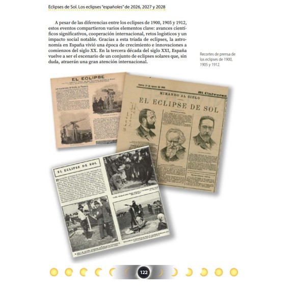 Book "Eclipses of the Sun. Los eclipses españoles de 2026, 2027 y 2028" of the National Geographic Institute