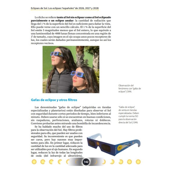Book "Eclipses of the Sun. Los eclipses españoles de 2026, 2027 y 2028" of the National Geographic Institute