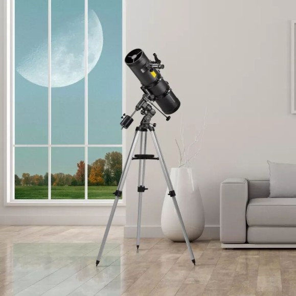 Telescope Bresser Pollux-II N-150/1400 EQ3 with Smartphone Adapter & Solar Filter