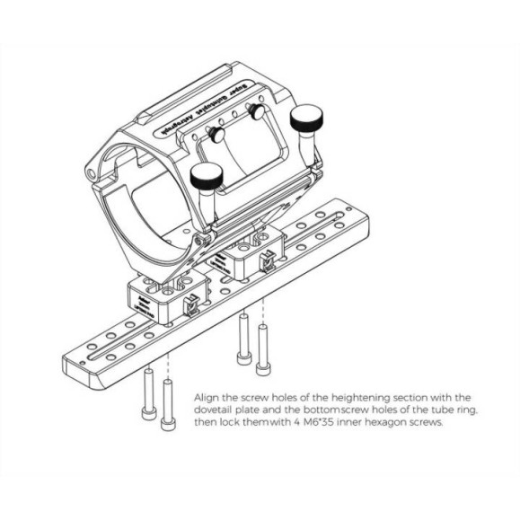 ASKAR elevating blocks for SQA series telescopes