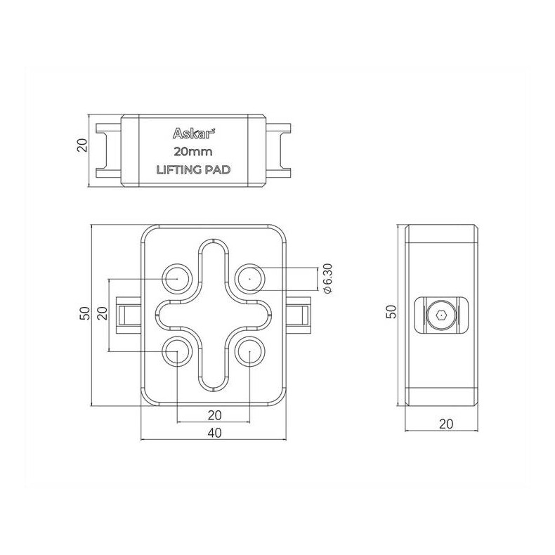 ASKAR elevating blocks for SQA series... ASKAR elevating blocks for SQA series...