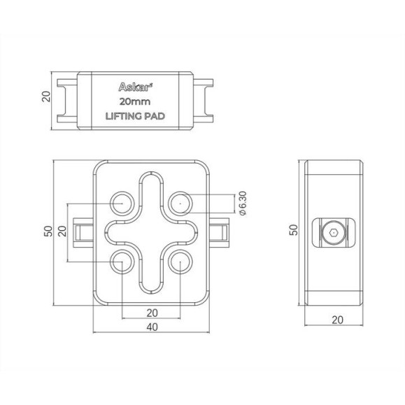 ASKAR elevating blocks for SQA series telescopes