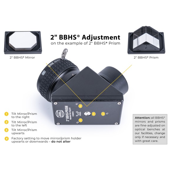 Baader BBHS ® 2" Prism - Adjustable Diagonal