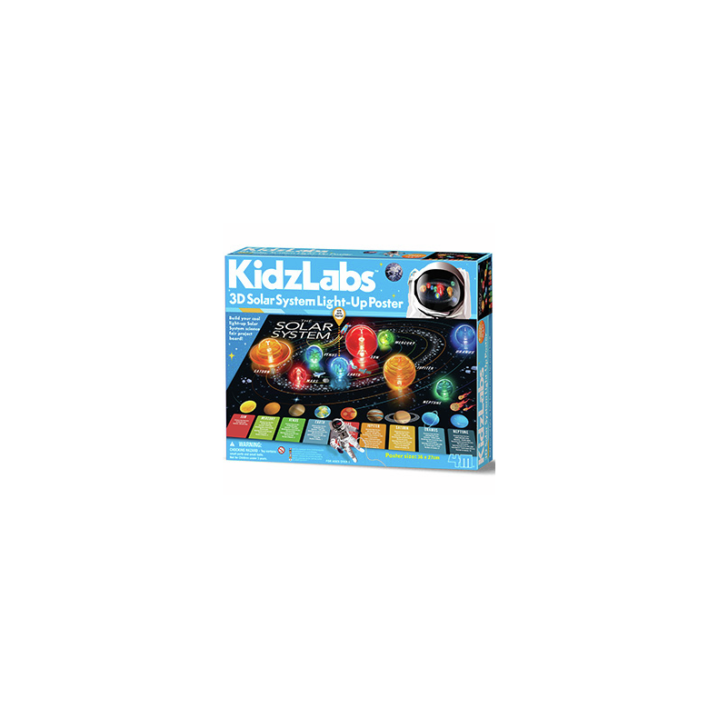 Kidz Labs Solar System 3D Poster with...