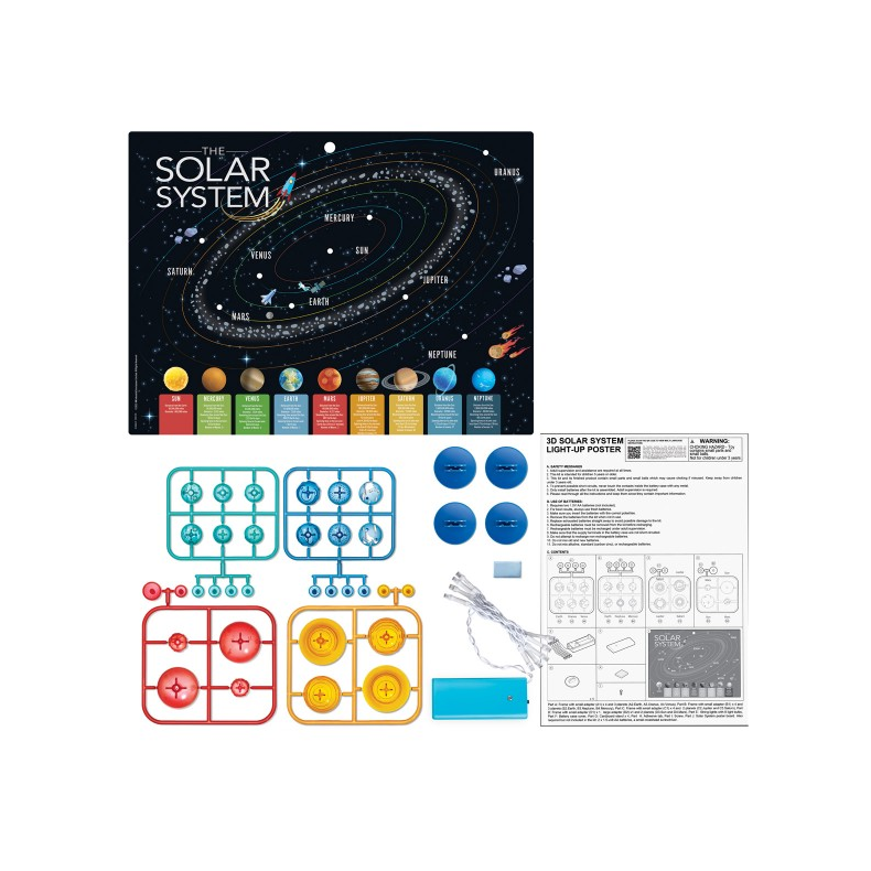 Kidz Labs Solar System 3D Poster with...