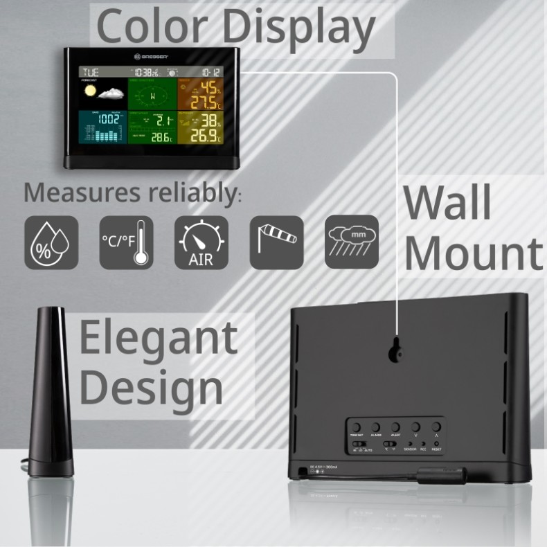 BRESSER Comfort 5-in-1 weather center...