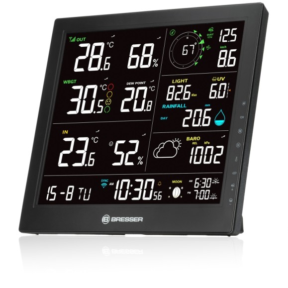 BRESSER WIFI Weather Station MeteoTemp JW 8 in 1