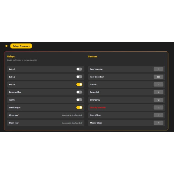 Controller for Shared Observatories STARLING SIN DIN Rail Mounting Clip
