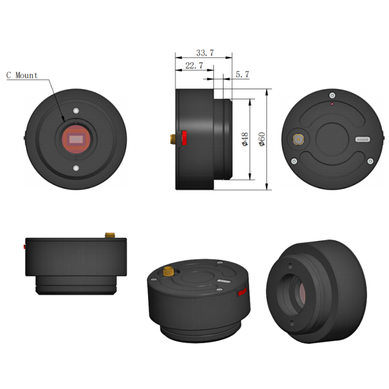 Camera BMS 2 MP CMOS USB 2.0 with WiFi