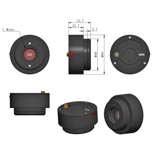 Camera BMS 2 MP CMOS USB 2.0 with WiFi