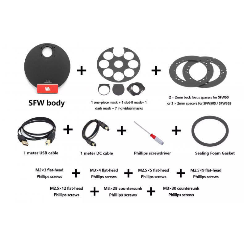 Snowflake low profile filter wheel 8...